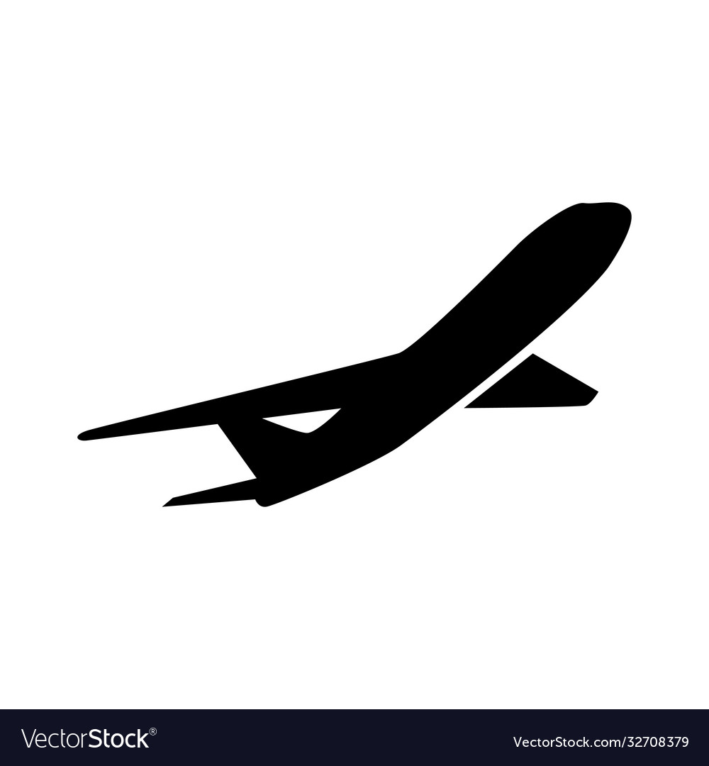 Flying Jet Airplane Icon