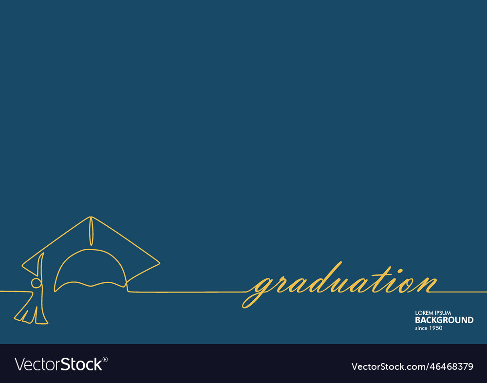 Graduation background Royalty Free Vector Image