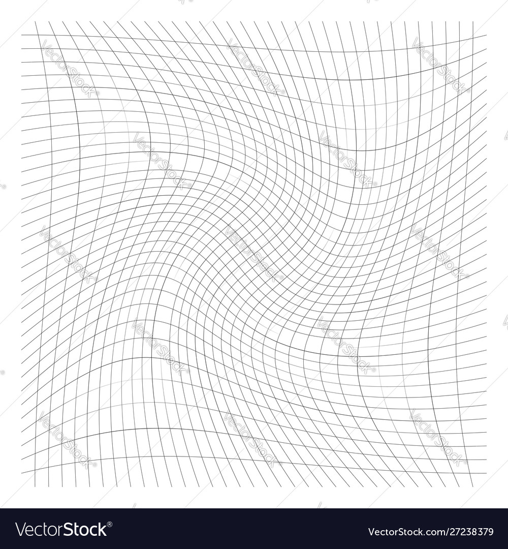 Grid mesh lines with circular spiral twist