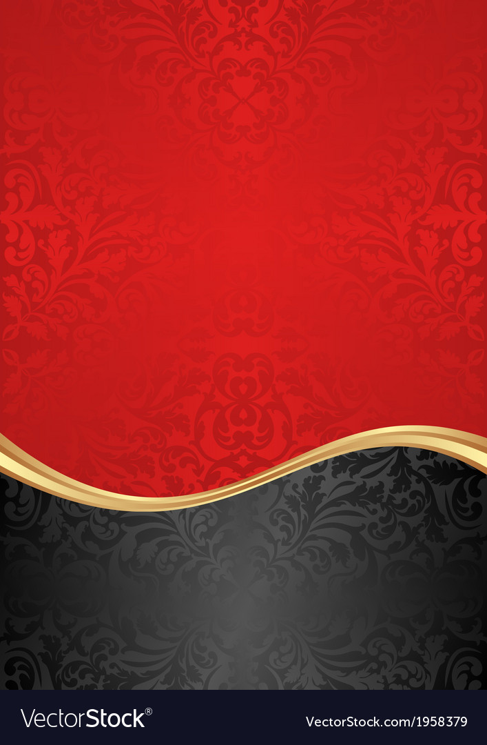 Red and black background Royalty Free Vector Image