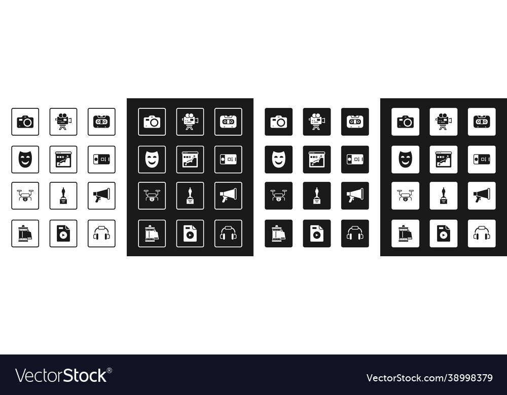 Set retro audio cassette tape histogram graph vector image Set retro audio cassette tape histogram graph