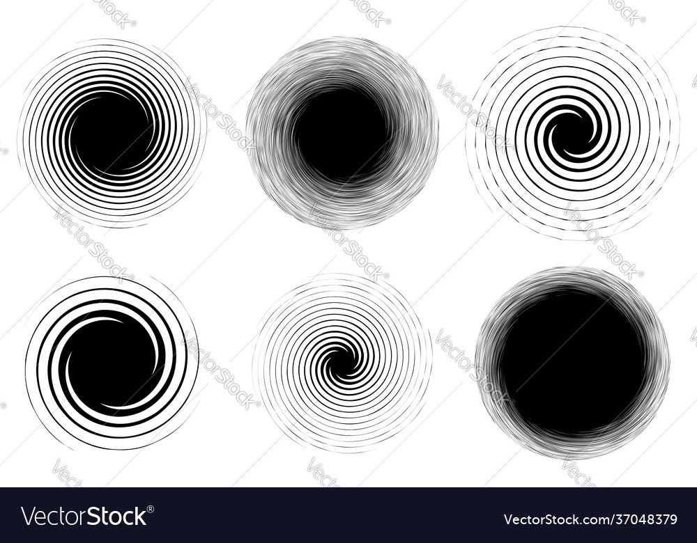 Swirl twirl spiral shape element motif