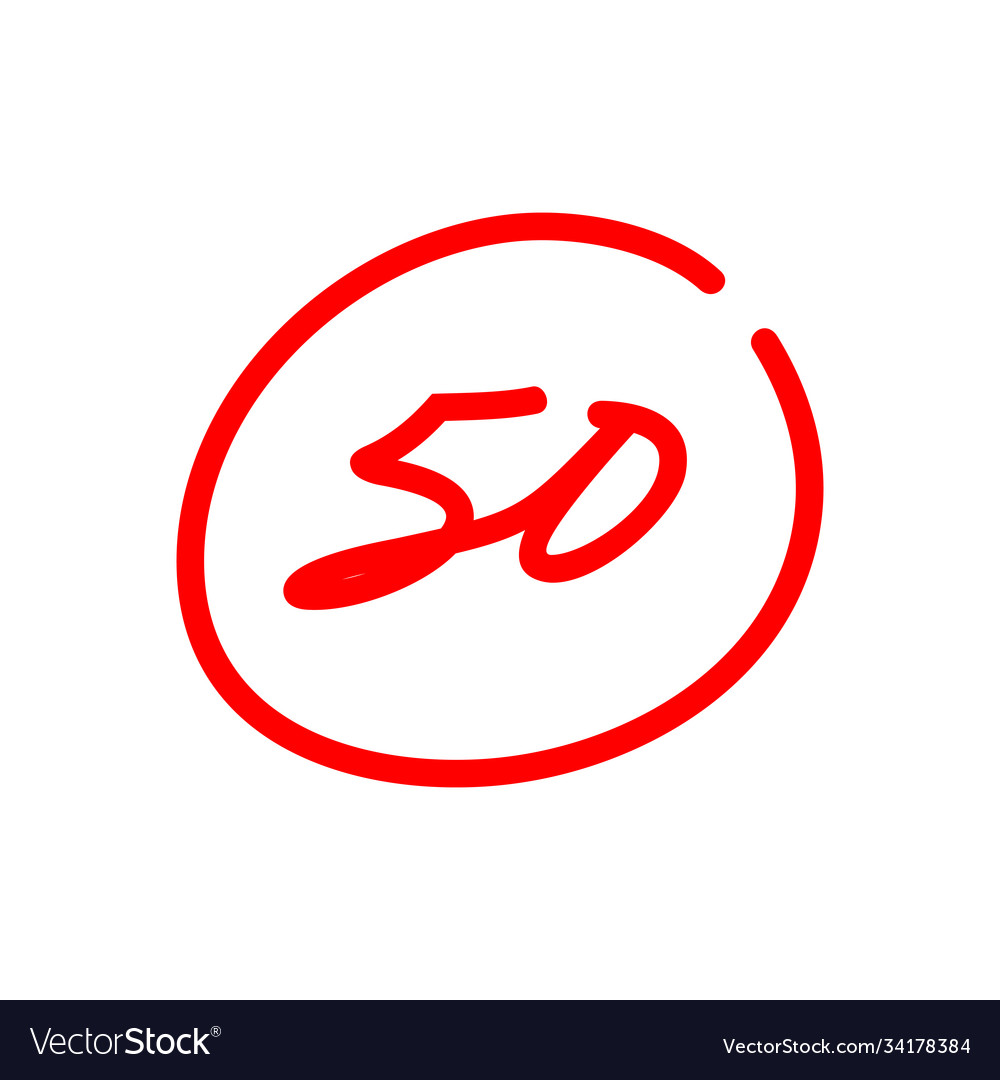 50 Points Exam Score Royalty Free Vector Image 50-points-exam-score-royalty-free-vector-image