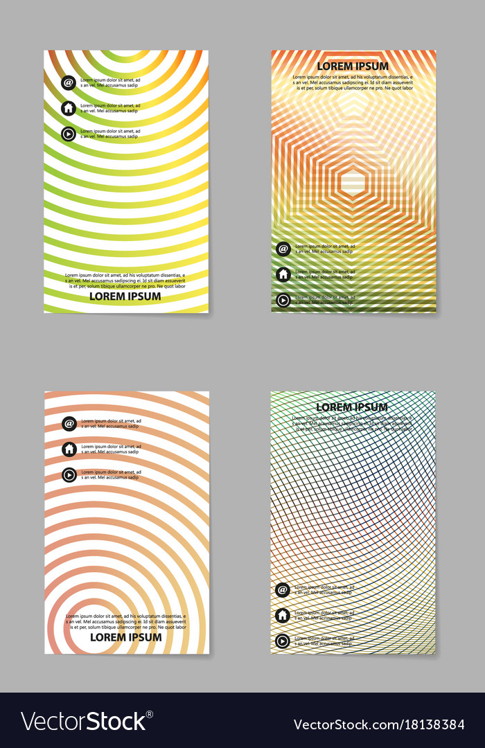 Abstract business template set brochure layout