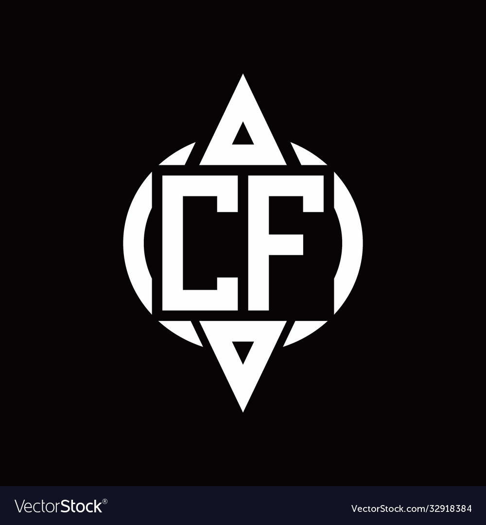 Cf logo with circle rounded combine triangle top