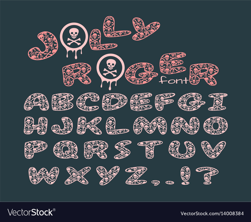 Decorative alphabet font