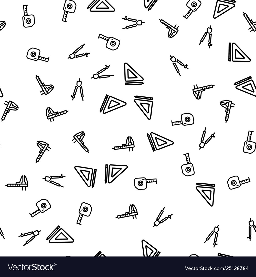 Engineering instruments seamless pattern vector image Engineering instruments seamless pattern