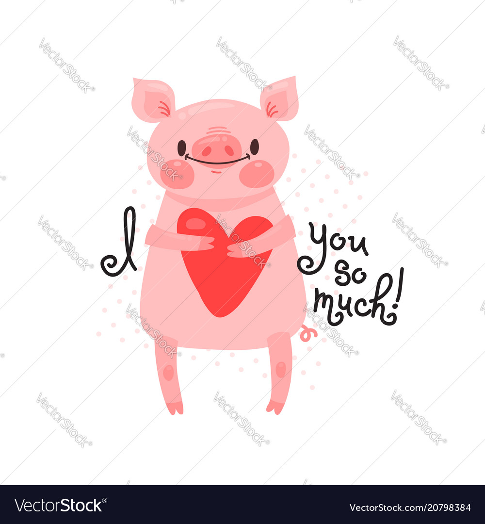 greeting card with cute