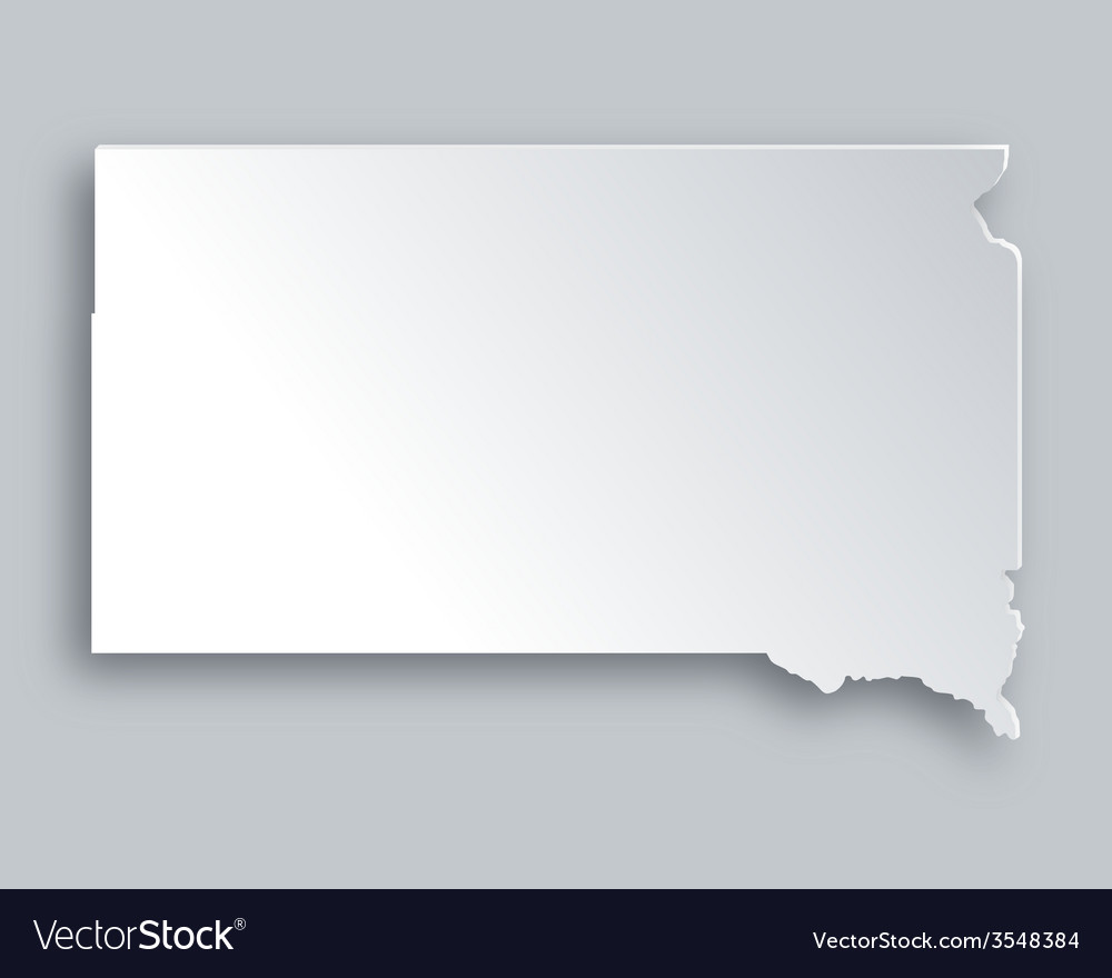 Map of south dakota