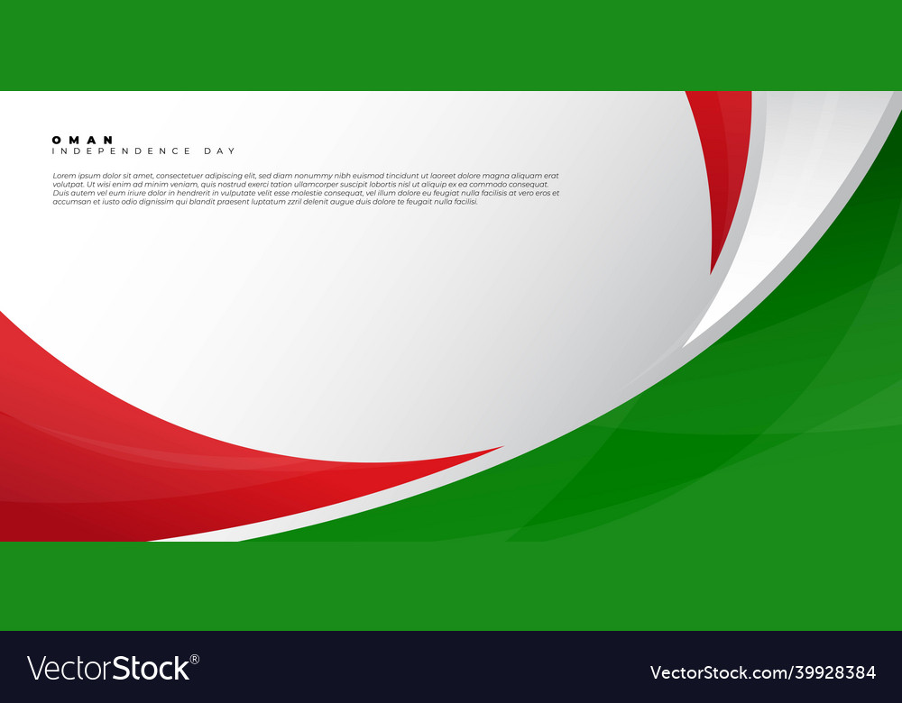 Red and green abstract design on white background Vector Image