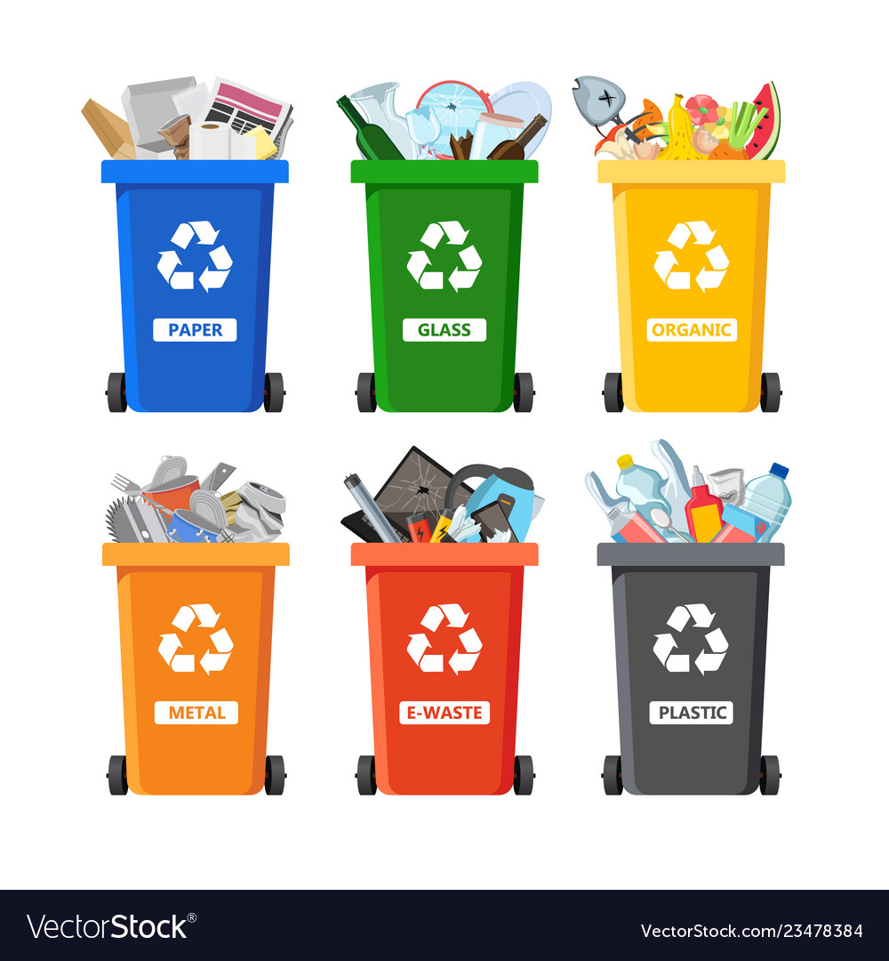 rubbish-bins-for-recycling-different-types-of-vector-image