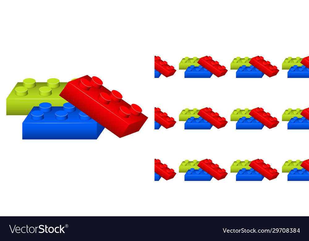 Seamless background design with colorful blocks
