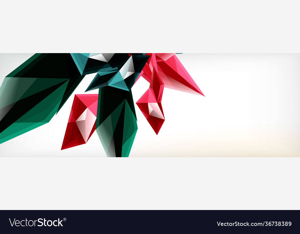 3d triangles and pyramids abstract