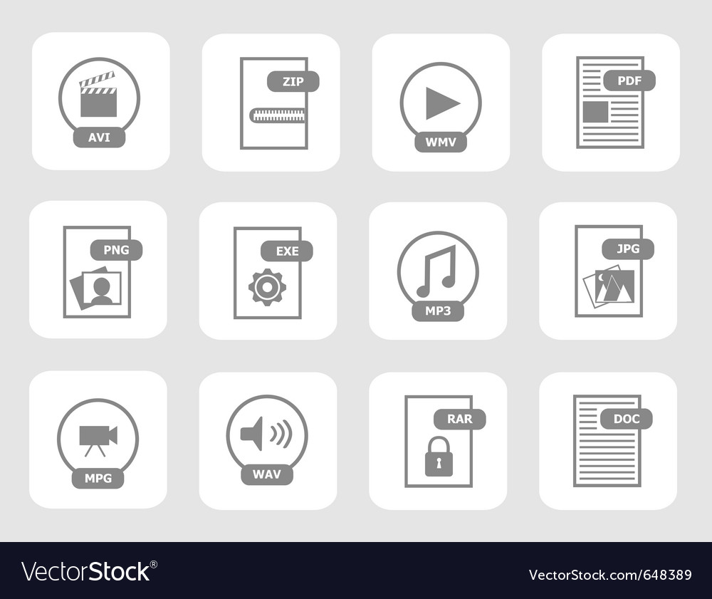Digital File Icon Collection