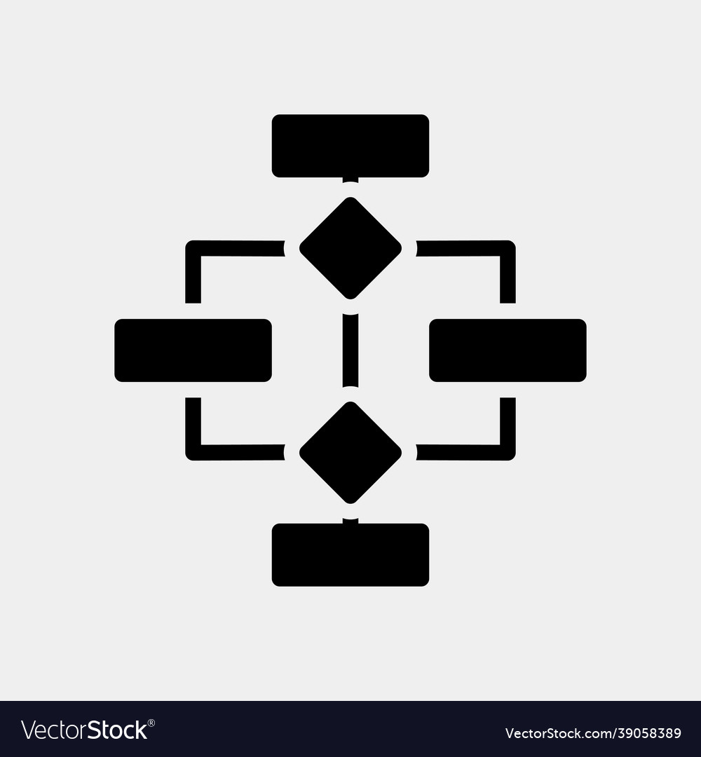 Hierarchy icon in solid style for any projects vector image Hierarchy icon in solid style for any projects