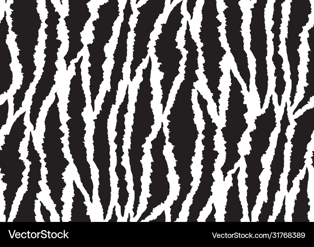 Tiger Skin Seamless Pattern Royalty Free Vector Image