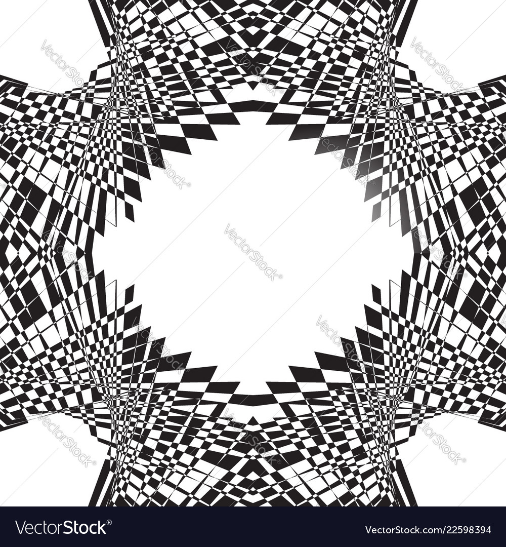 Abstract symmetric geometric pattern can vector image Abstract symmetric geometric pattern can