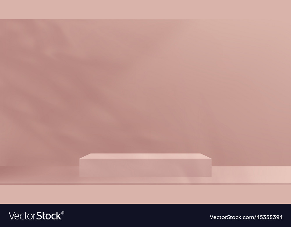 Backdrop backgroundwall room with leaves shadow vector image Backdrop backgroundwall room with leaves shadow