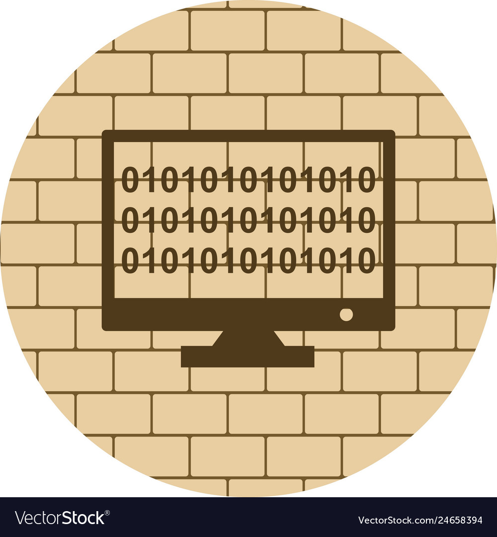 Binary code online icon