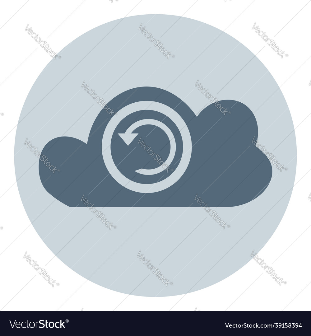 Cloud loading on a white background