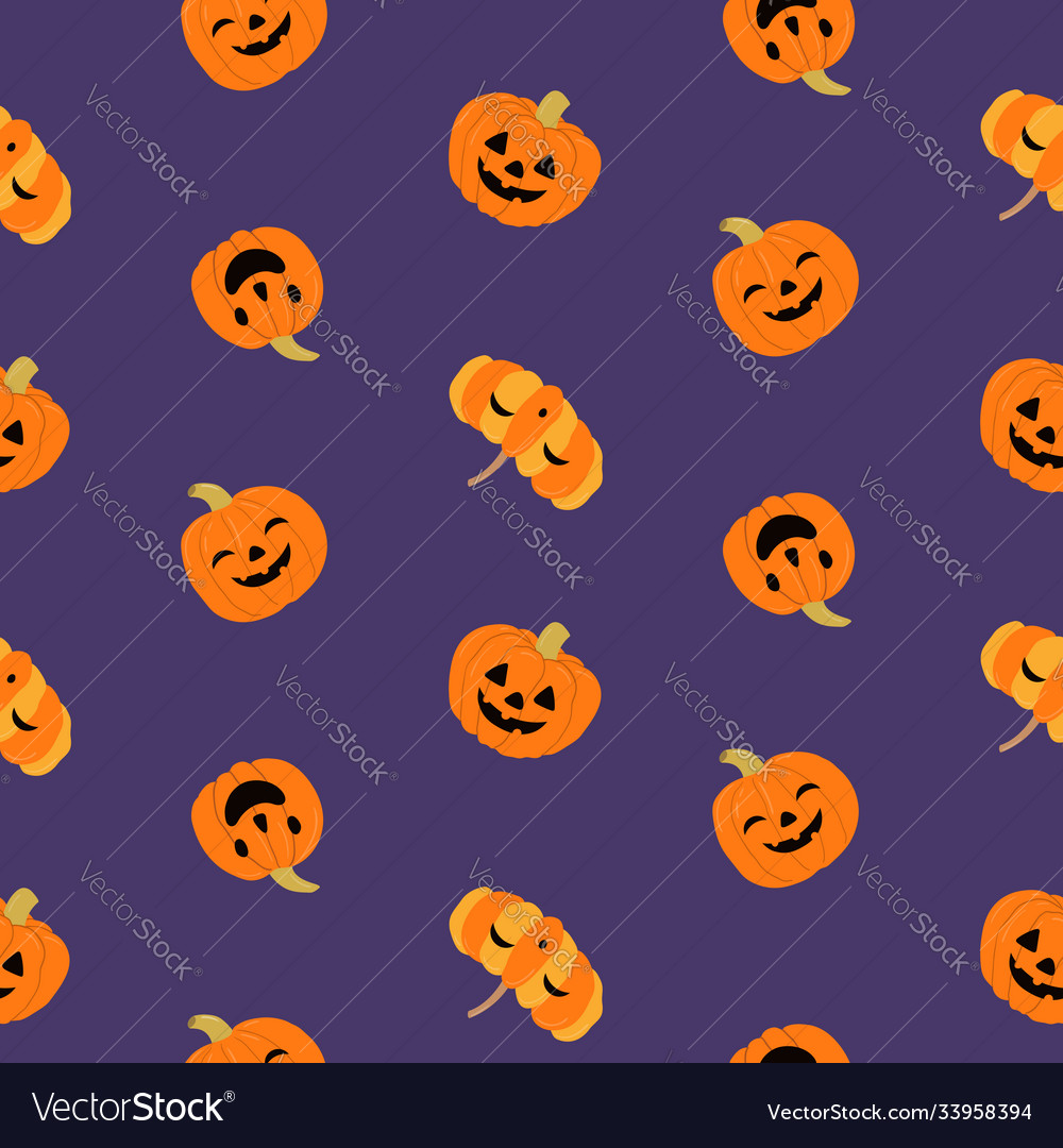 Süße Halloween Kürbisse Muster