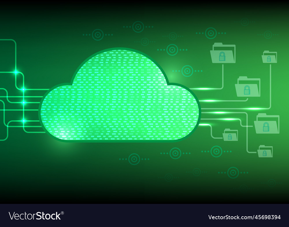 Data protected vector image Data protected