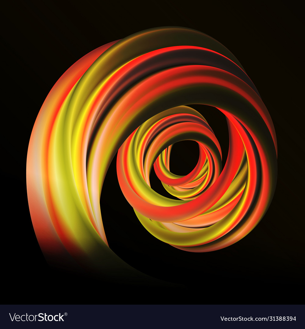 Flow dynamic circle curved wave vector image Flow dynamic circle curved wave