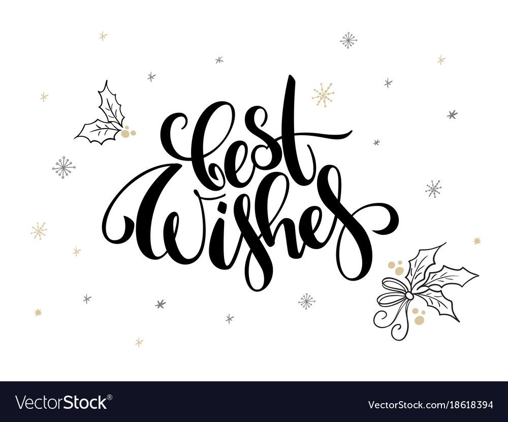 Hand lettering christmas greetings text