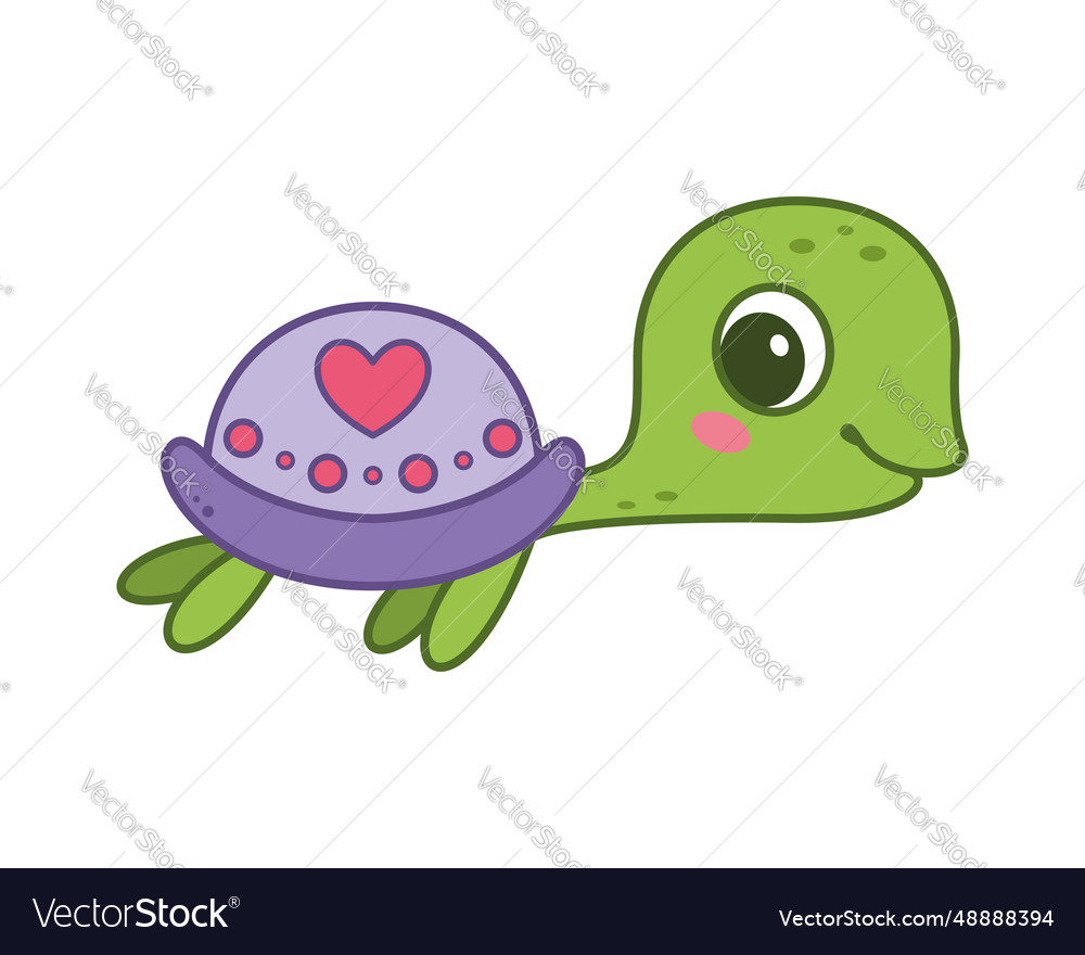 Sea turtle cartoon Royalty Free Vector Image - VectorStock