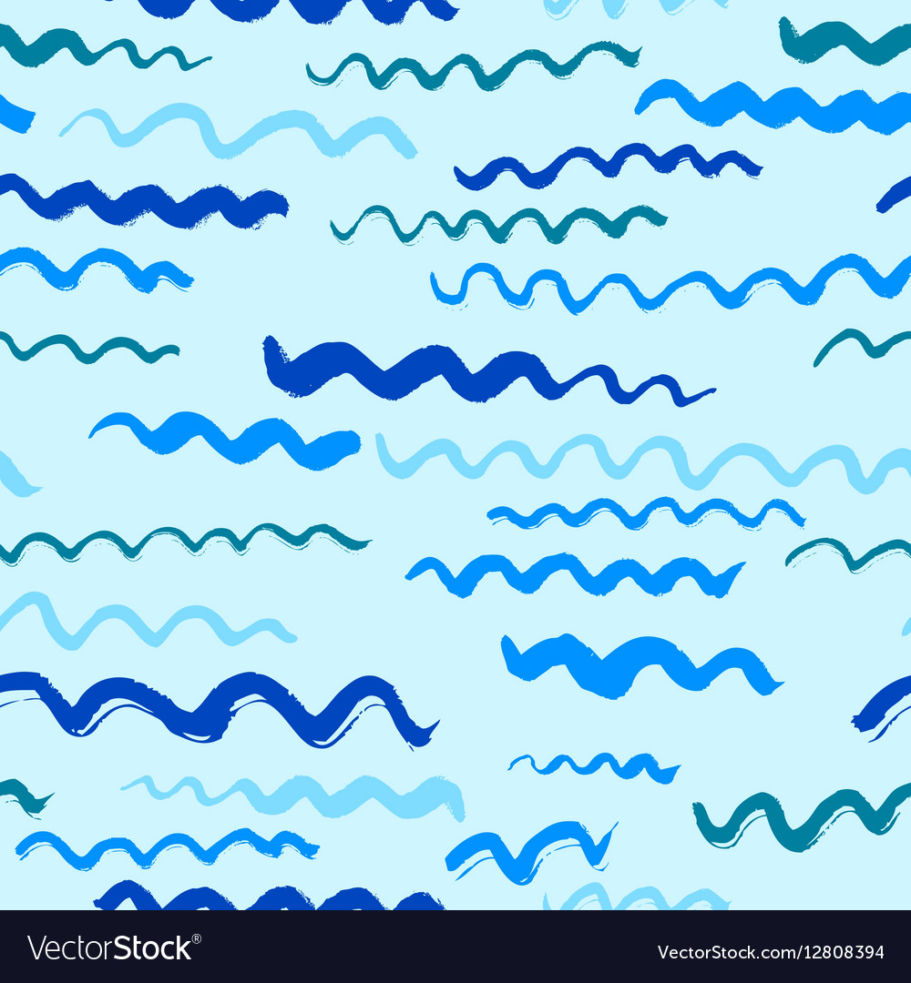 Seamless pattern with waves