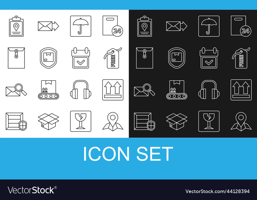 Set line placeholder on map paper this side up vector image Set line placeholder on map paper this side up