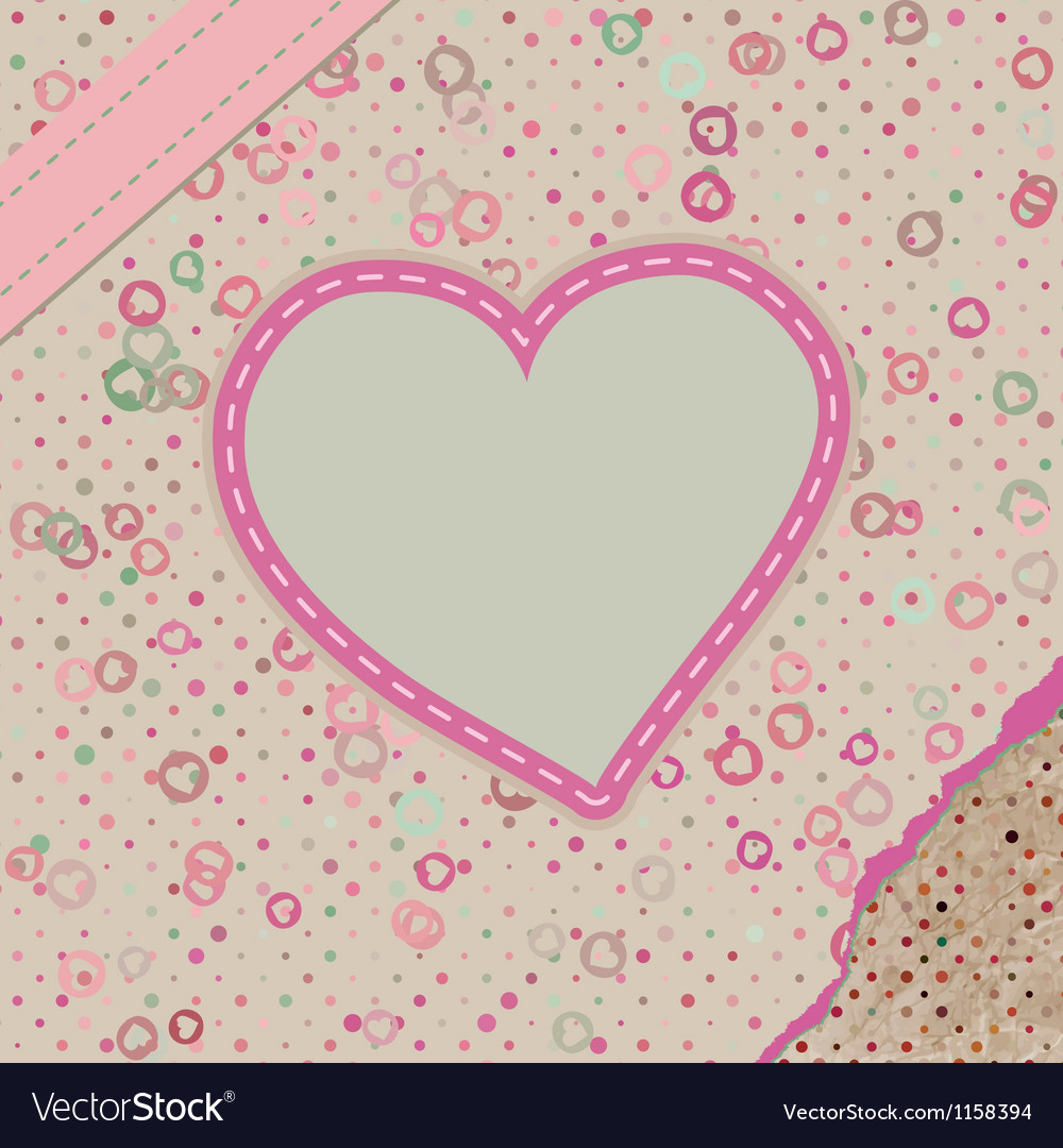 Valentine pattern with hearts eps 8