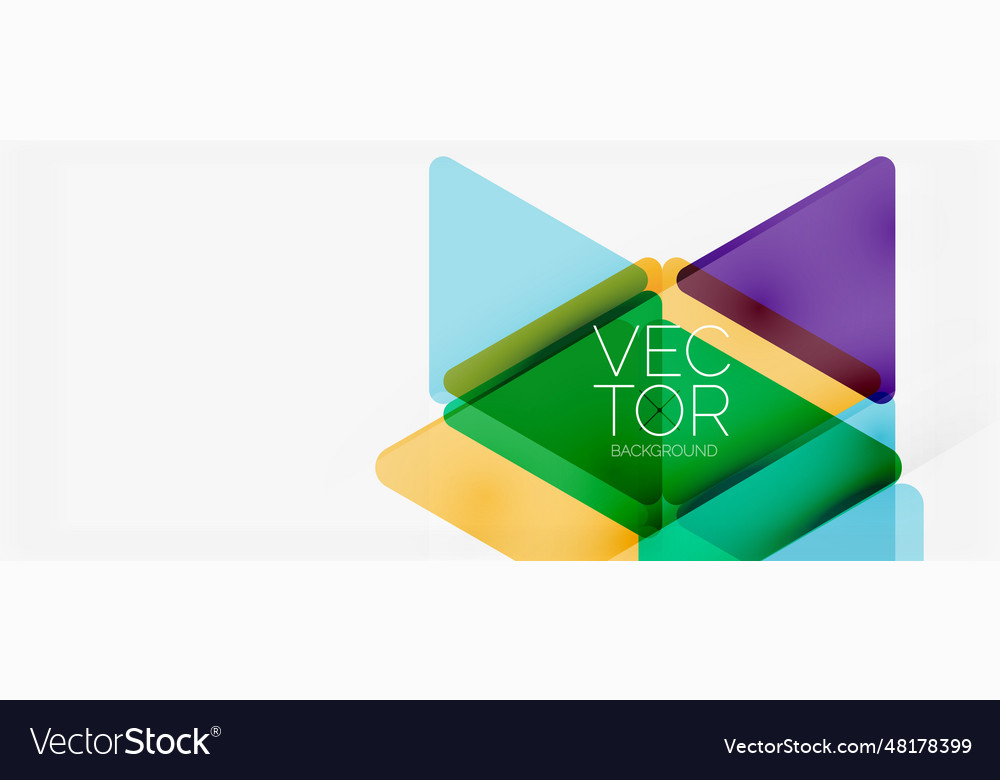Abstract background color transparent triangles Vector Image Abstract background color transparent triangles