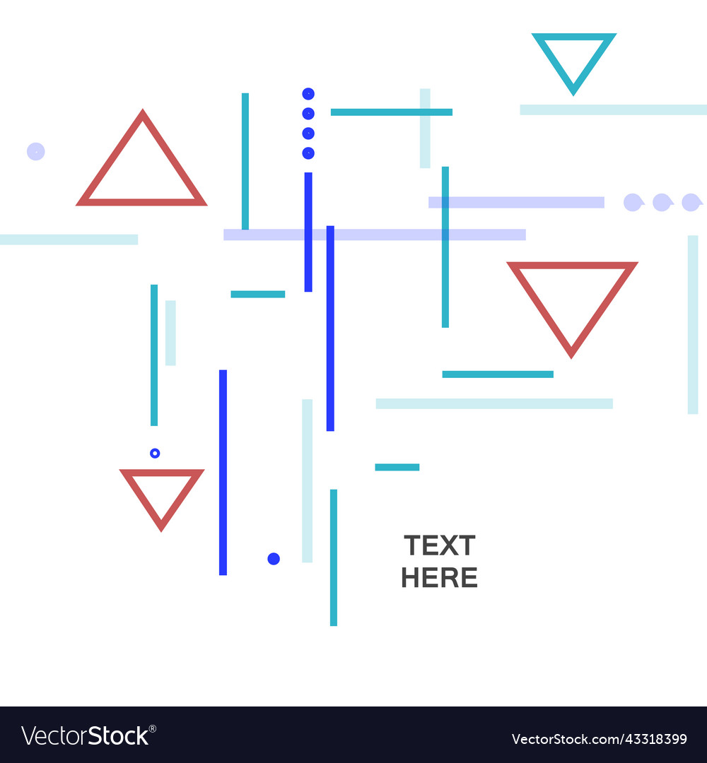 Abstract color lines and triangles Vector Image Abstract color lines and triangles