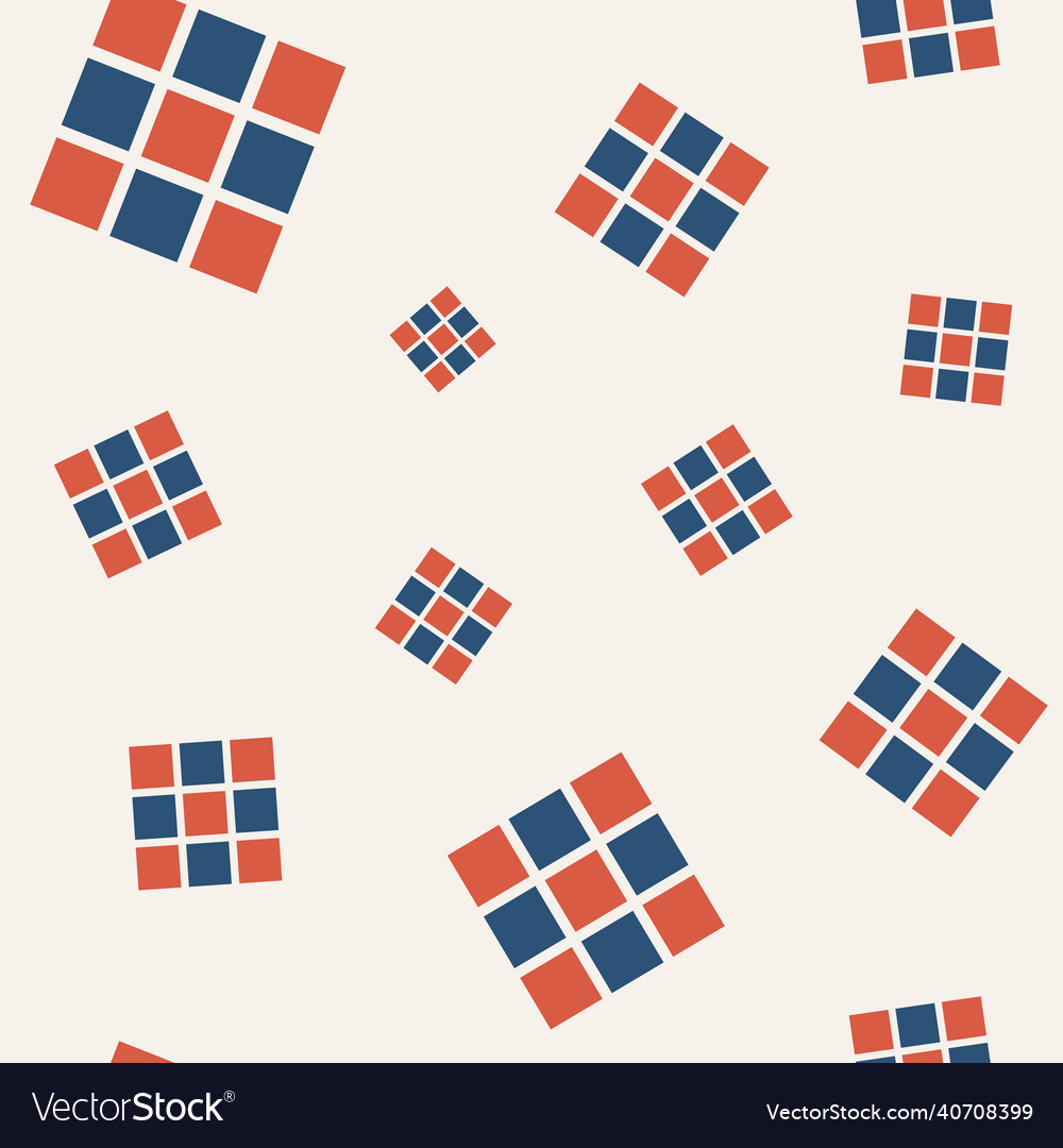 Abstract seamless geometric pattern with squares