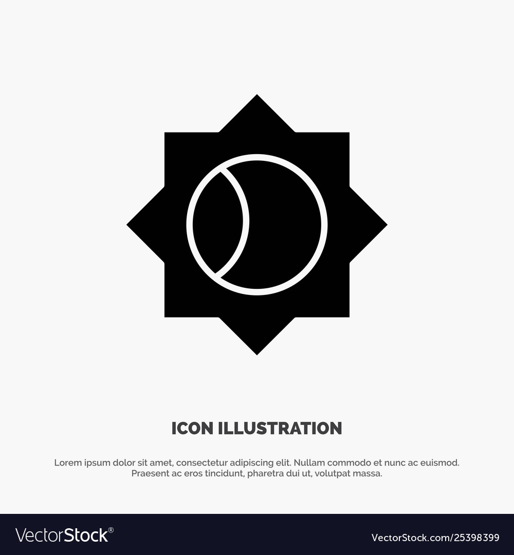 Basic setting ui solid glyph icon vector image Basic setting ui solid glyph icon