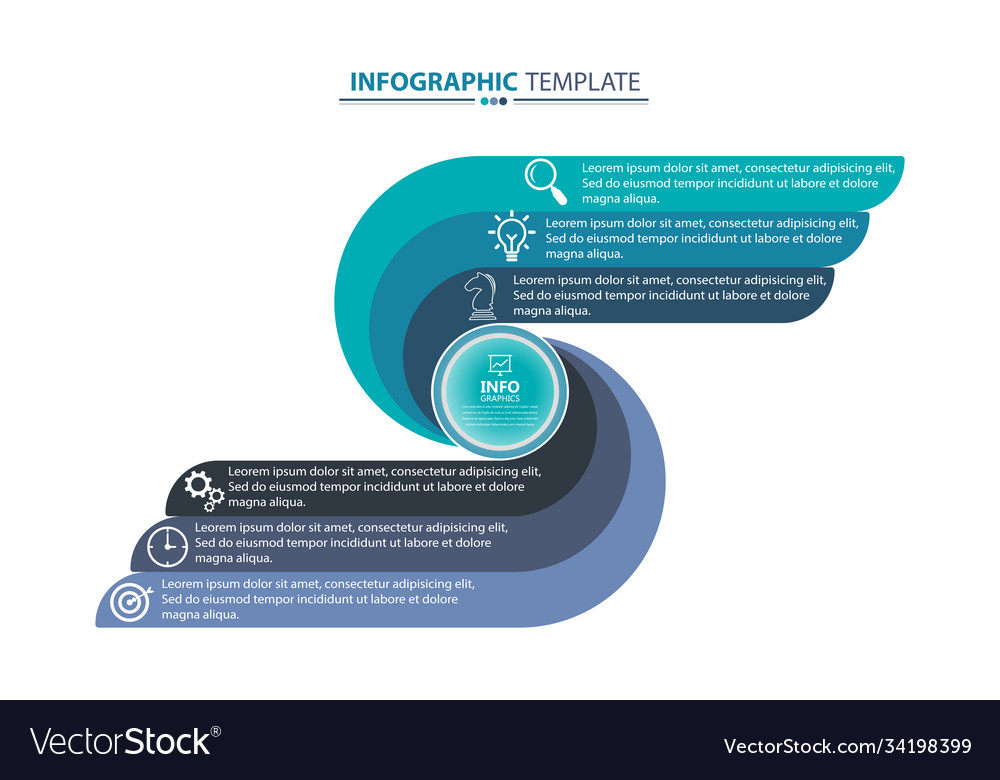 Business data visualization process chart