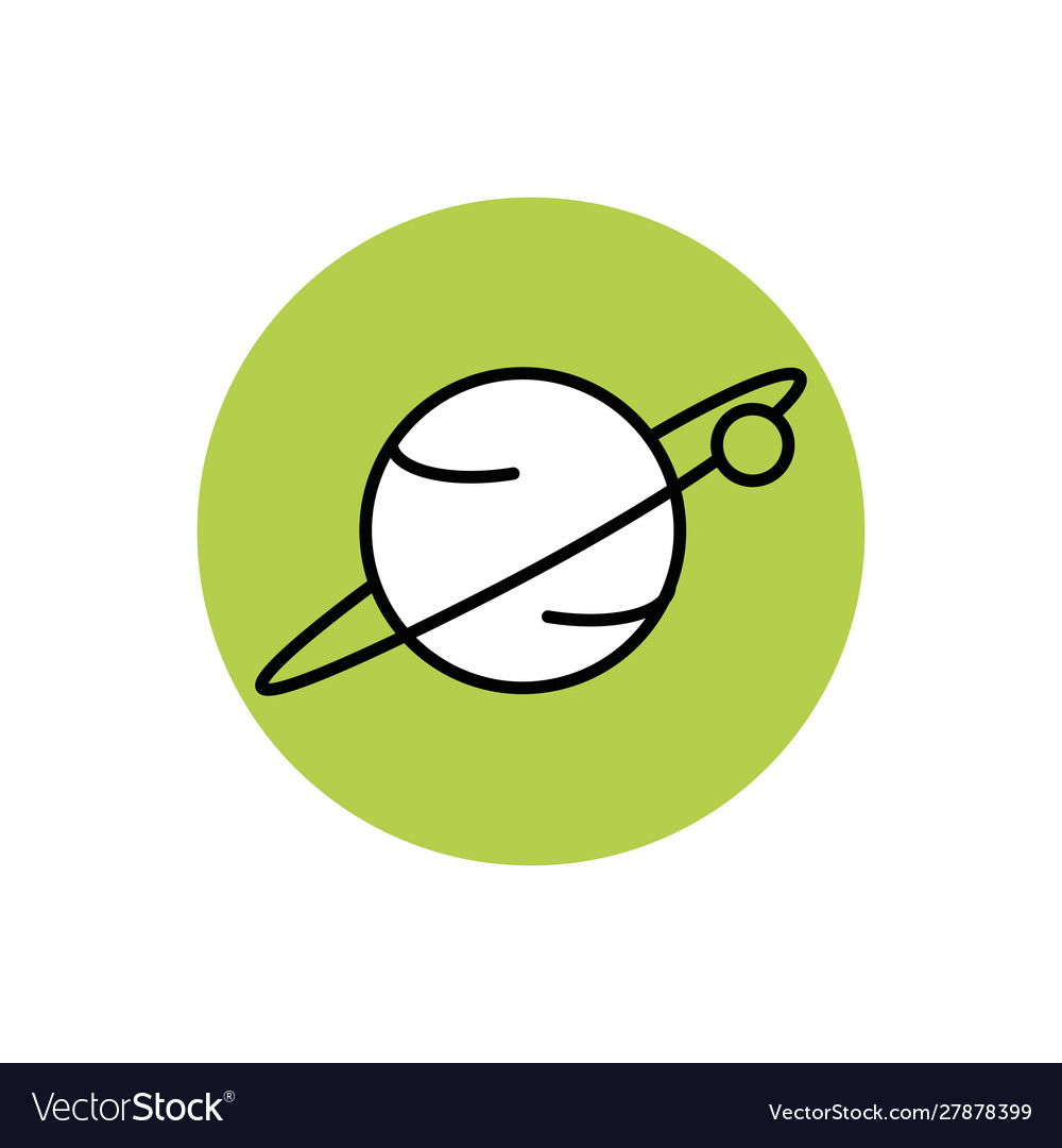 Isolated planet icon block design