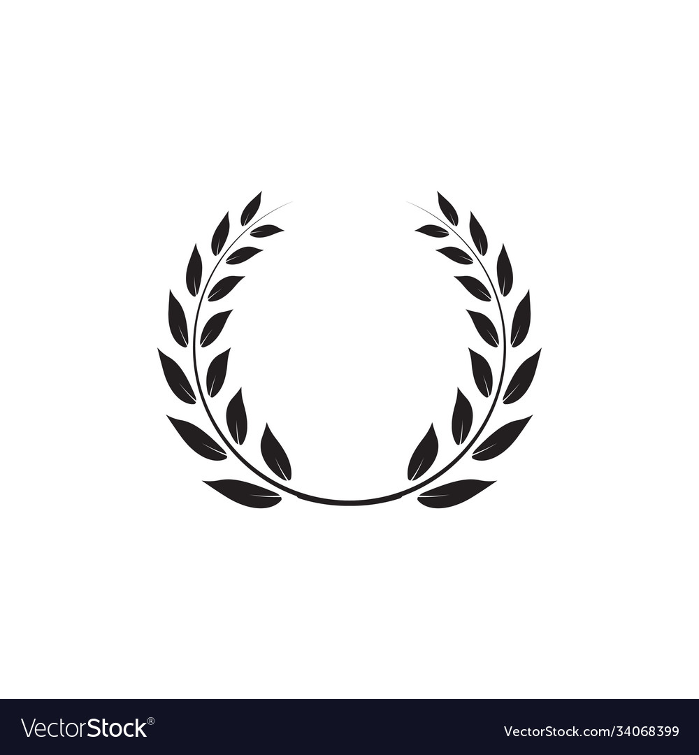 Laurel Wreath Graphic Design Template Royalty Free Vector