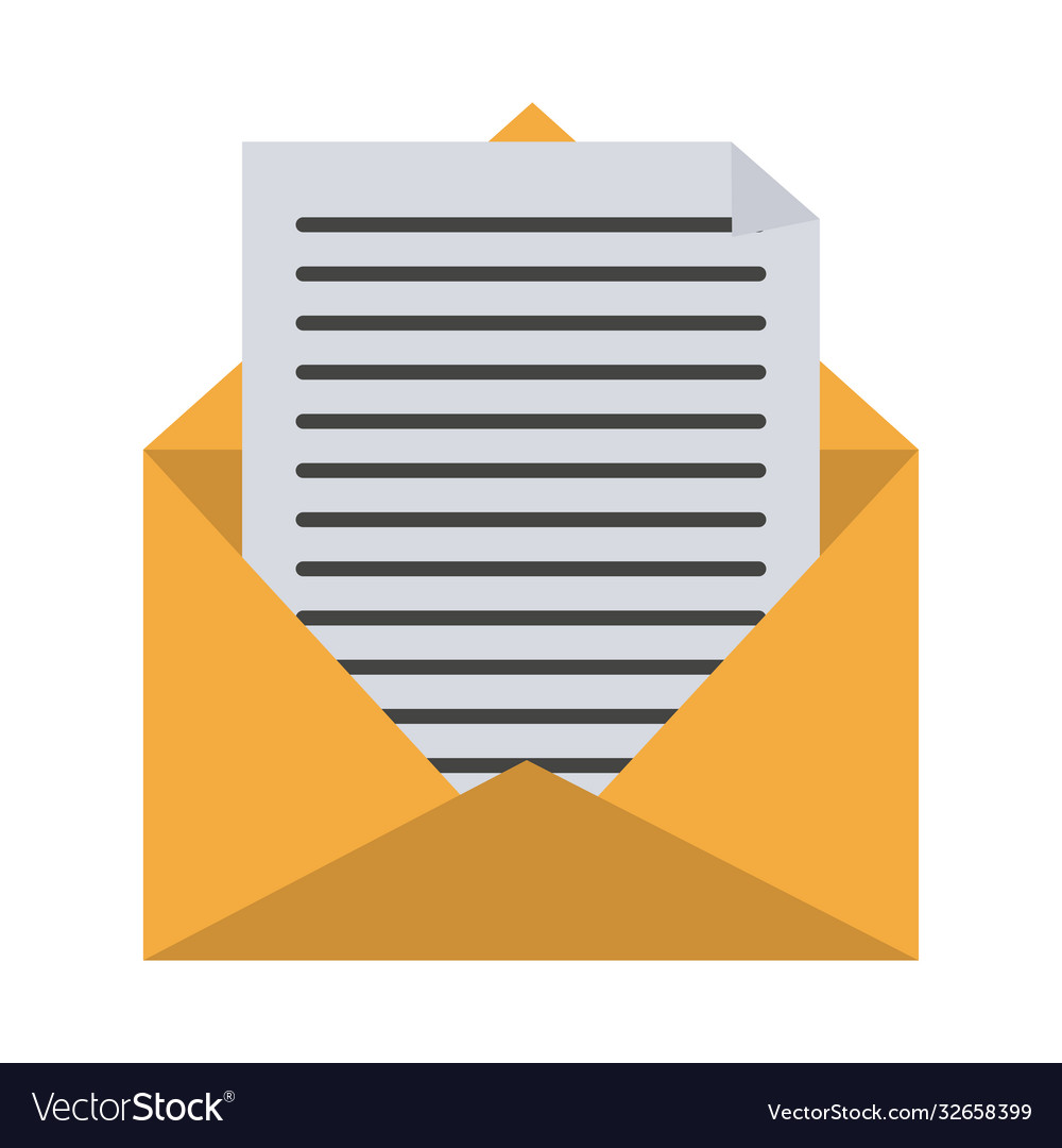 Mail paper envelope letter communication isolated