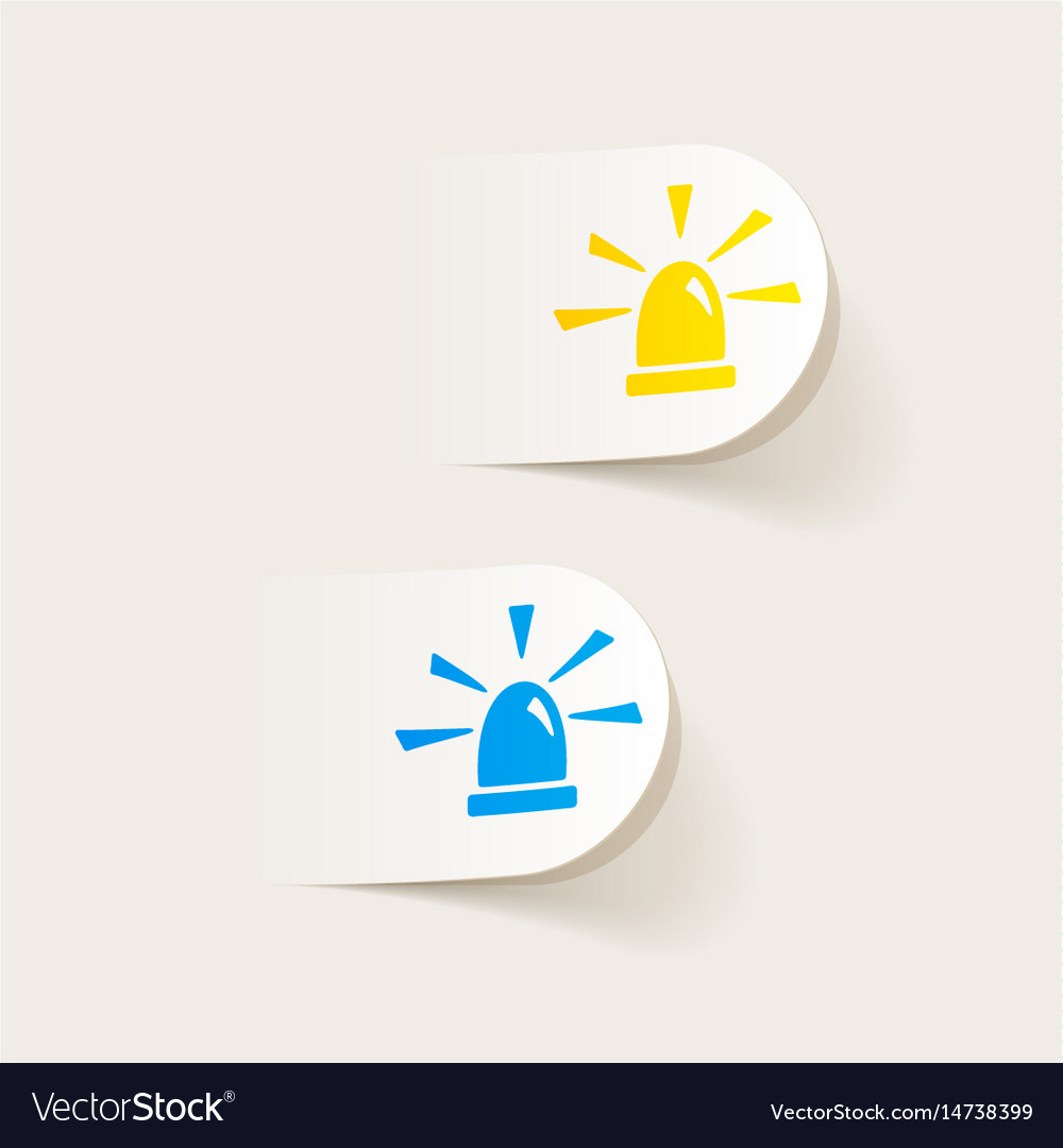 Realistic design element flasher