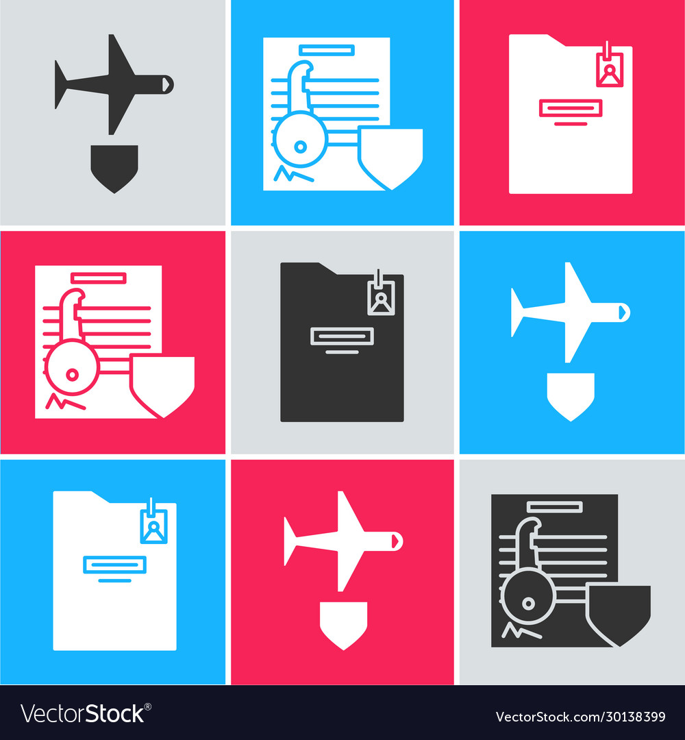 Set plane with shield document key