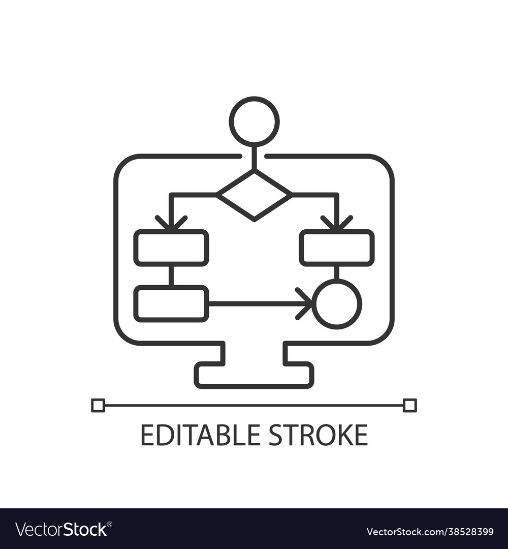 Task schemes linear icon