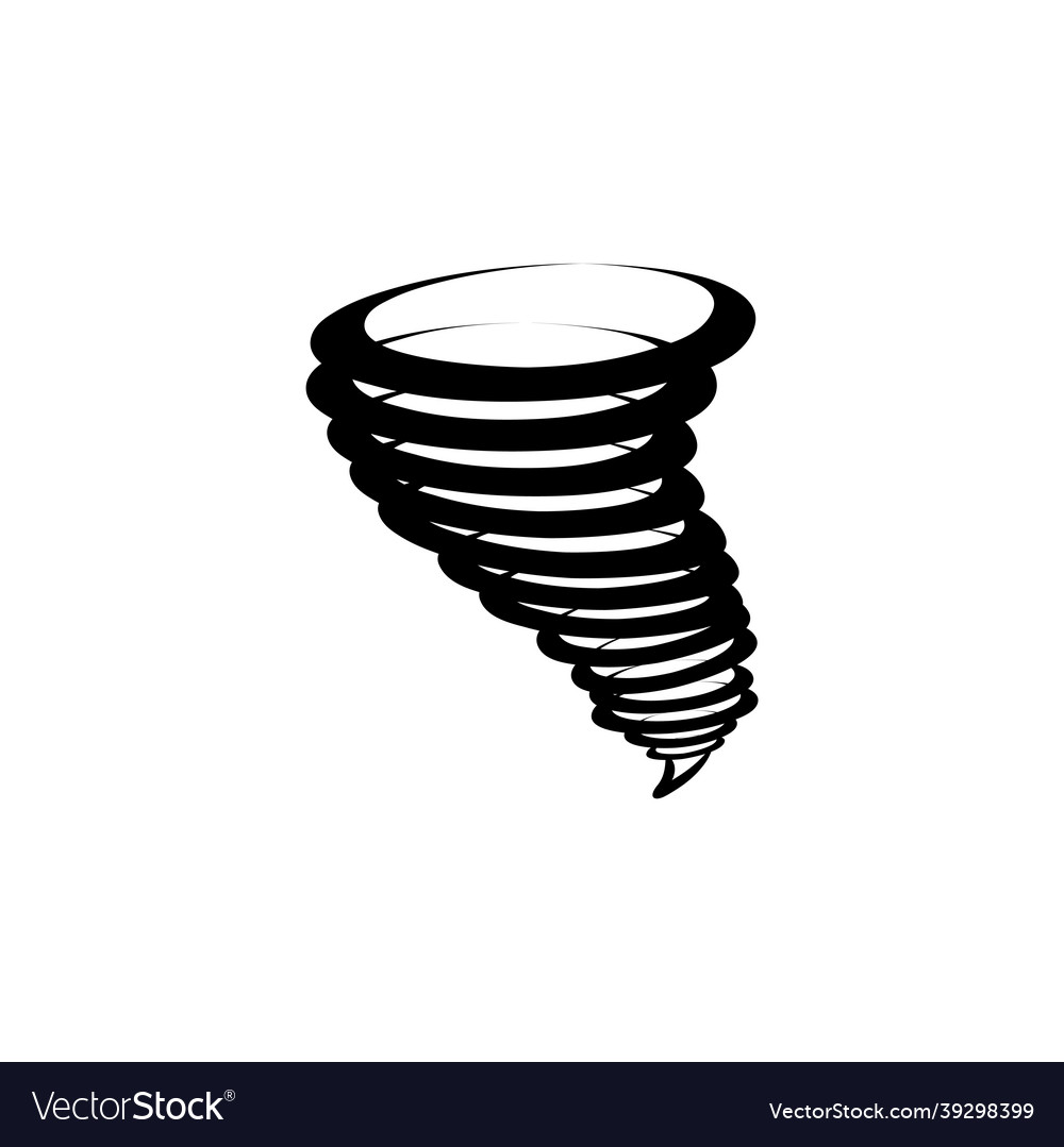 Twister tornado icon design template Royalty Free Vector