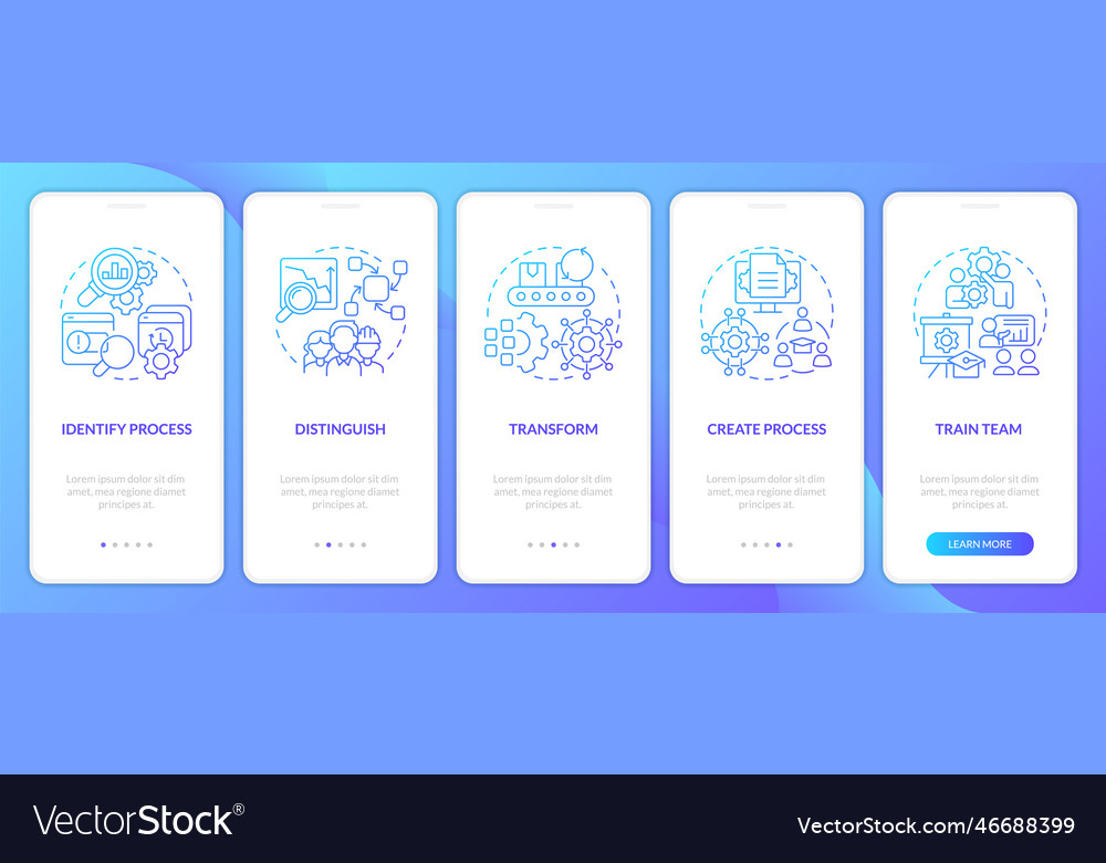 Using smed blue gradient onboarding mobile app