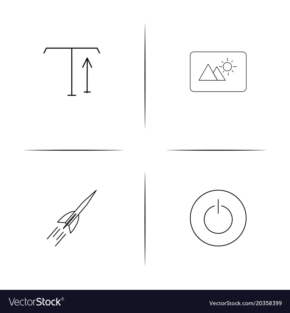 Web und Text einfache lineare Icon setsimple Umriss