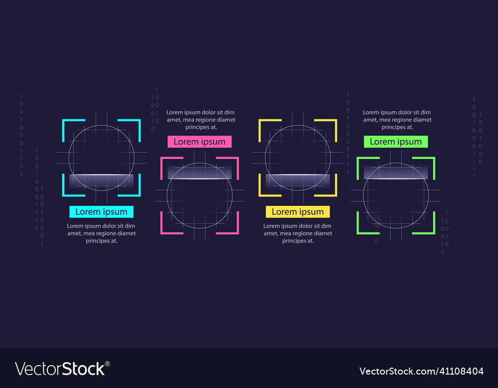 Authentication process infographic chart design vector image Authentication process infographic chart design