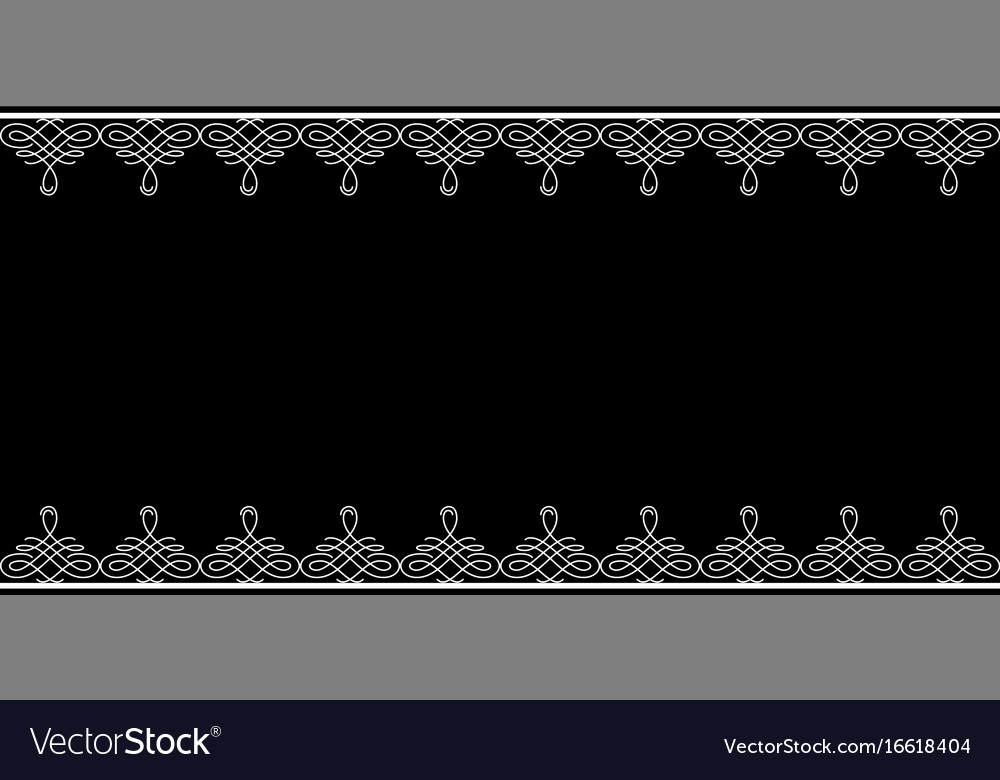 Elegant Calligraphic Border Backdrop