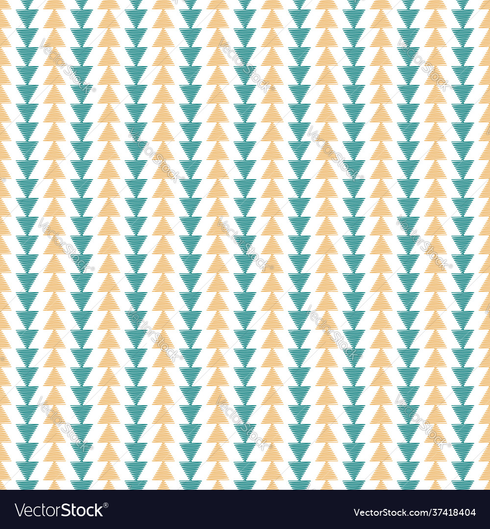 Scribbled triangle stripesseamless pattern Vector Image Scribbled triangle stripesseamless pattern