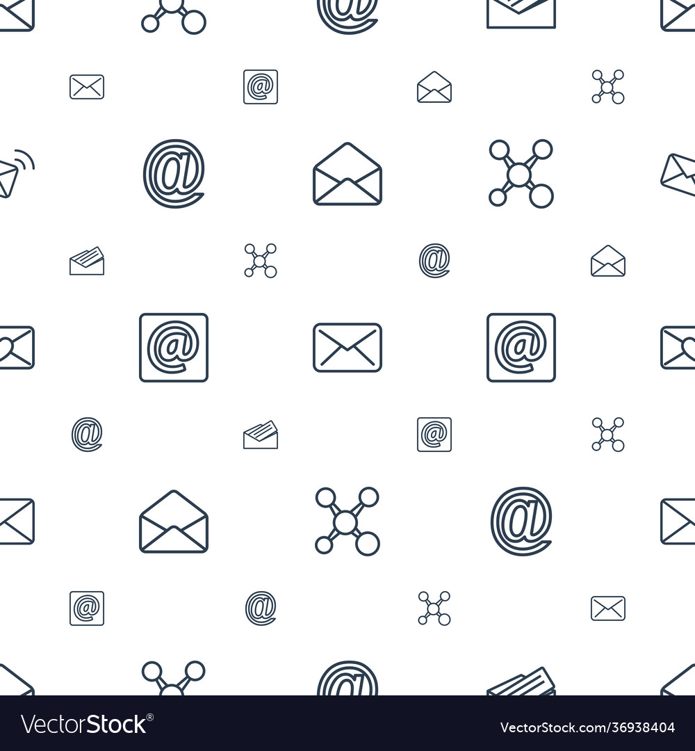Send icons pattern seamless white background